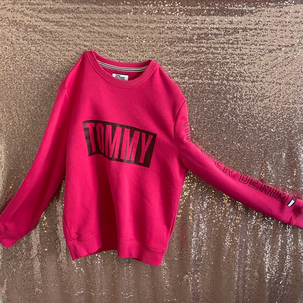 Tommy Hilfiger Denim Sweatshirt Raspberry Sorbet